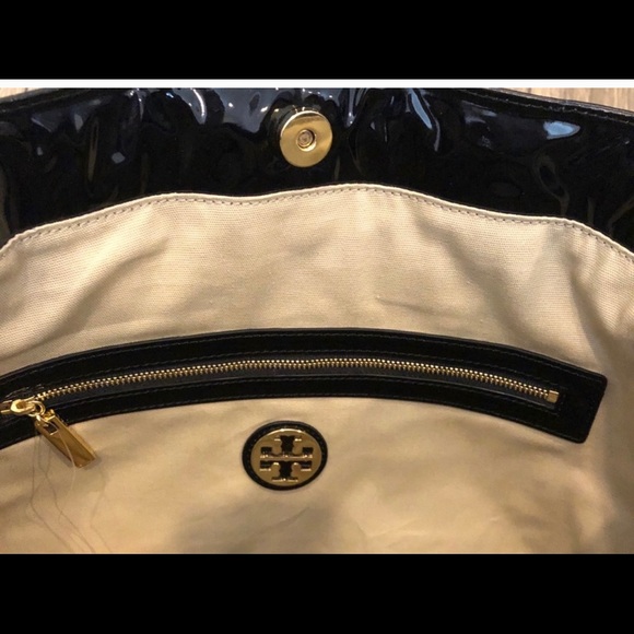 Tory Burch Black Patent Leather Tote - Picture 11 of 16